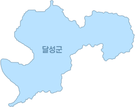 달성군 지역 지도