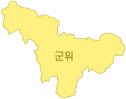 군위 지역 지도