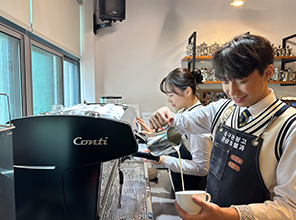 바리스타 실습(관광호텔과) 이미지